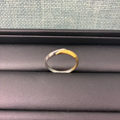 指輪　金プラチナコンビ