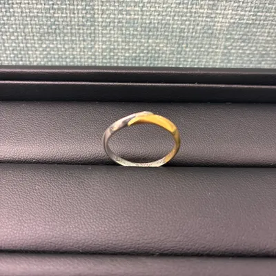 指輪　金プラチナコンビ