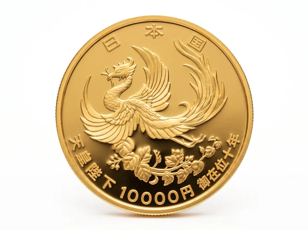 天皇陛下御在位10年記念 1万円金貨