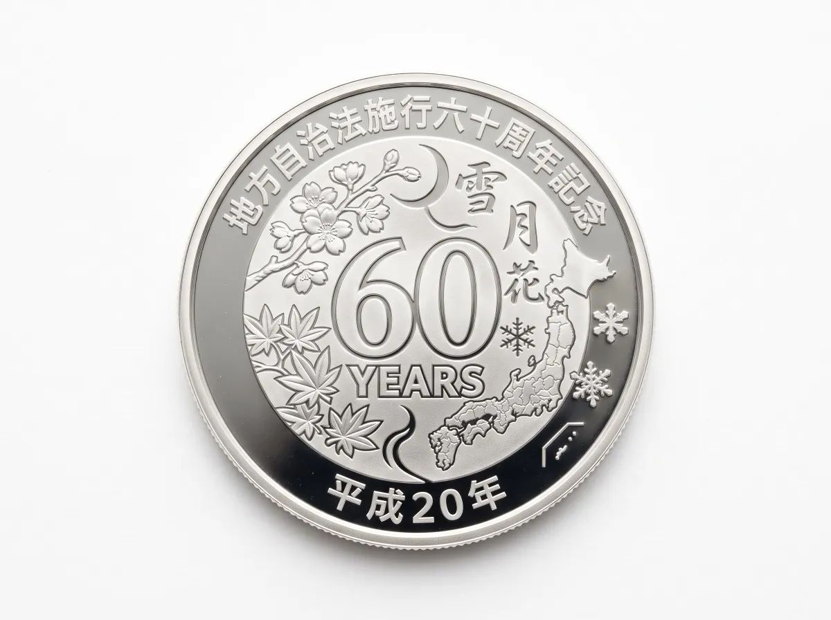 地方自治法施行60周年記念貨幣発行記念メダル