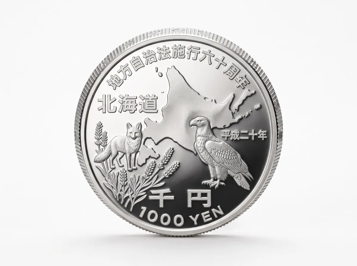 地方自治法施行60周年記念 1000円銀貨